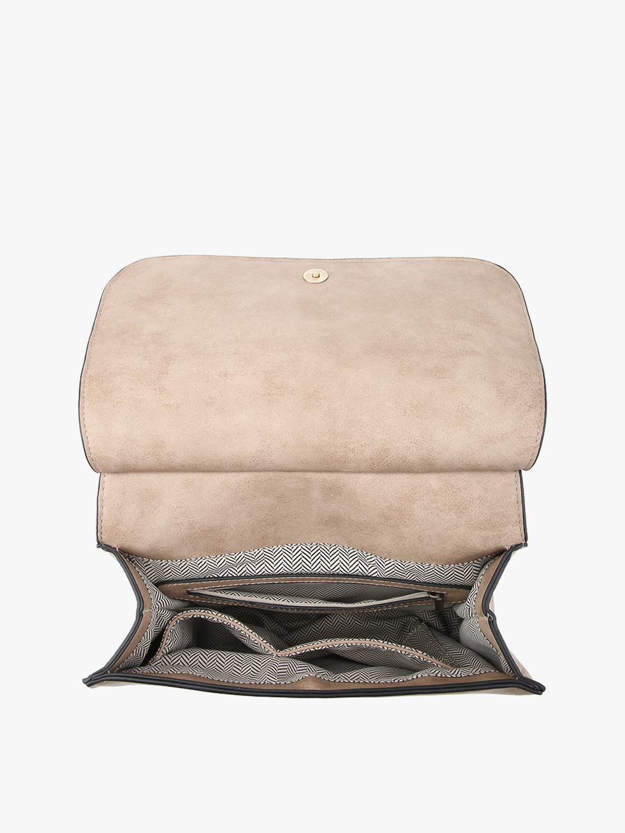 Bailey Vegan Crossbody in - Jen & Co. vegan handbag