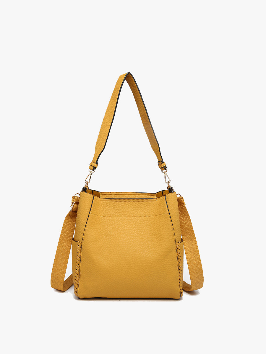Penny Vegan Bucket Bag in Amber Haze - Jen & Co. vegan handbag