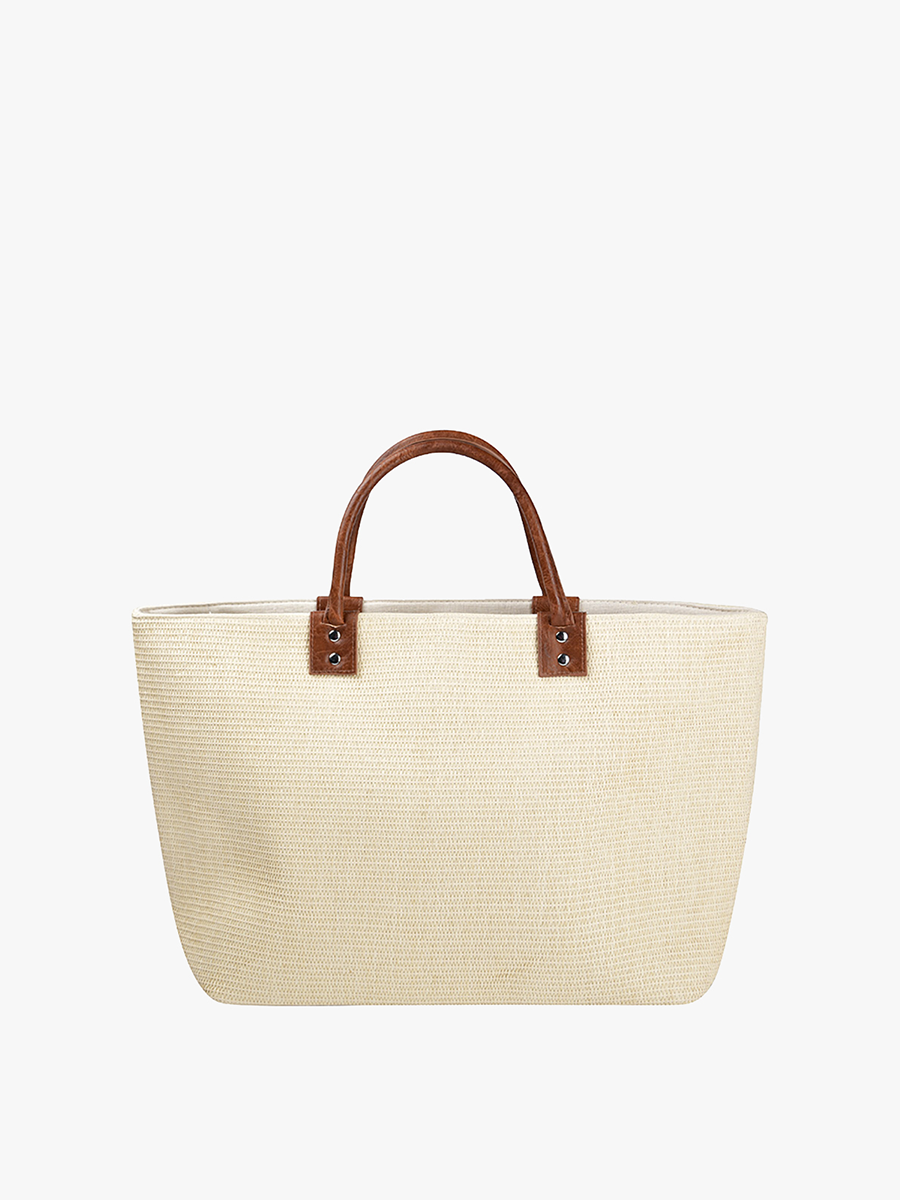 Hazel Lg Vegan Straw Tote
