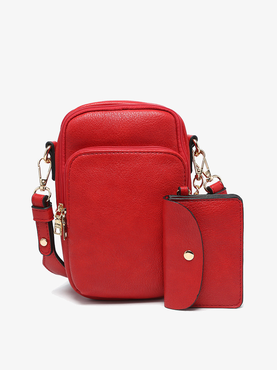Parker Vegan Crossbody Red - Jen & Co. vegan handbag