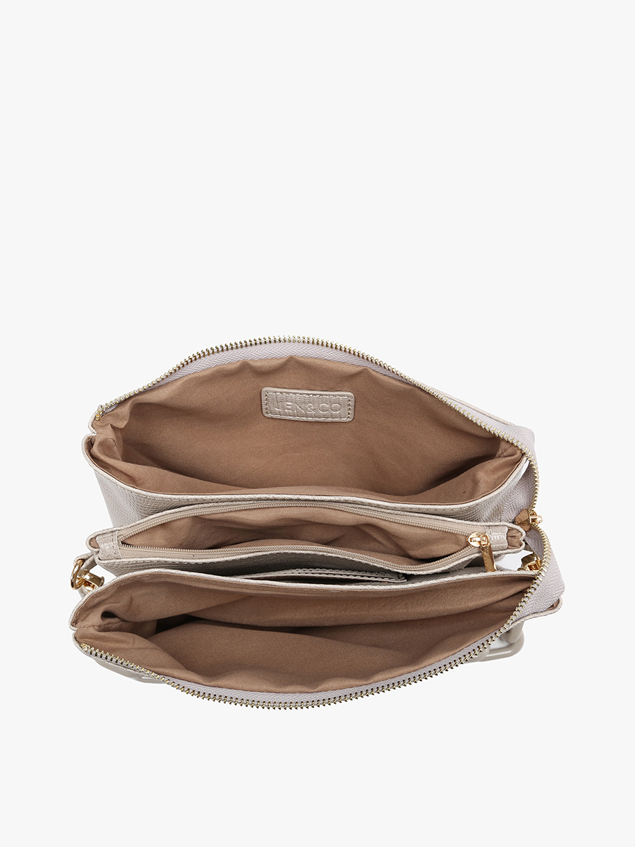Izzy Vegan Lizard Crossbody - Jen & Co. vegan handbag