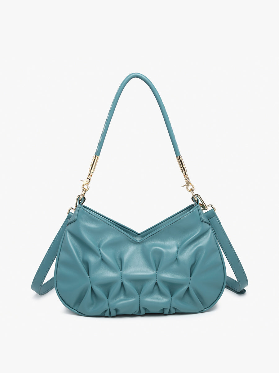 Matilda Vegan Ruched Shoulder Bag - Jen & Co. vegan handbag