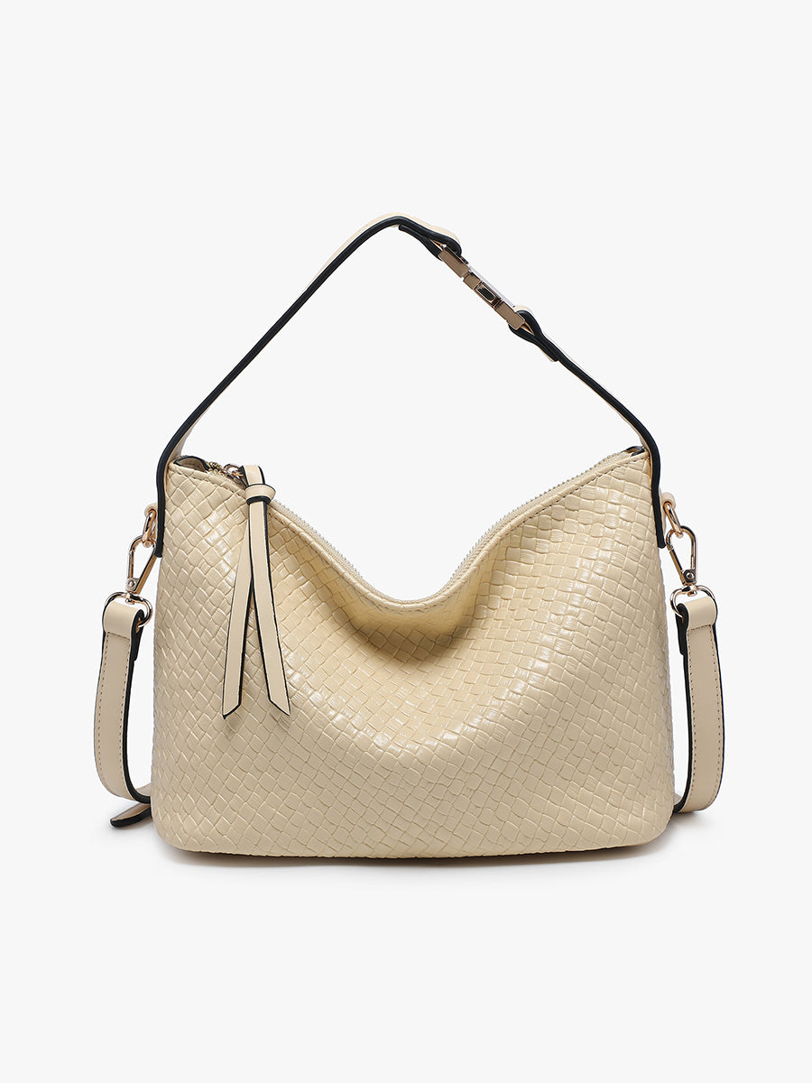 Kinsley Vegan Faux Woven Satchel