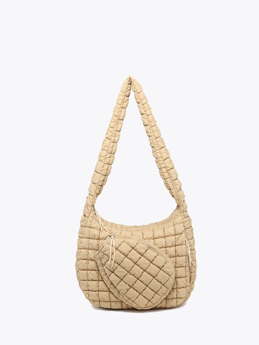 Haisley Pickleball Bag Khaki - Jen & Co. vegan handbag
