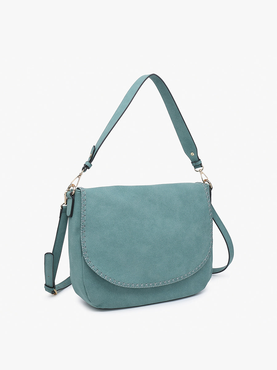 Jess Vegan Stitched Shoulder Bag