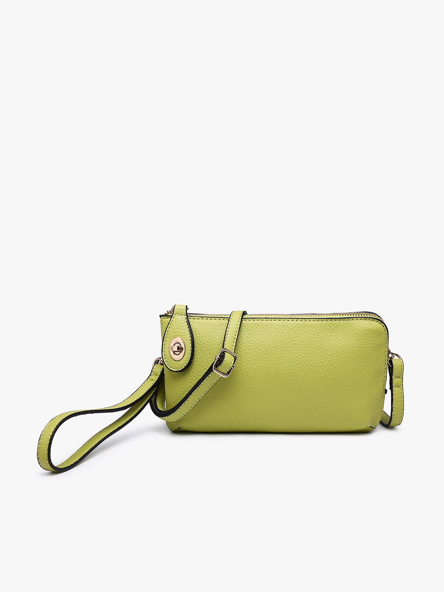 Kendall Vegan Crossbody in Avocado - Jen & Co. vegan handbag