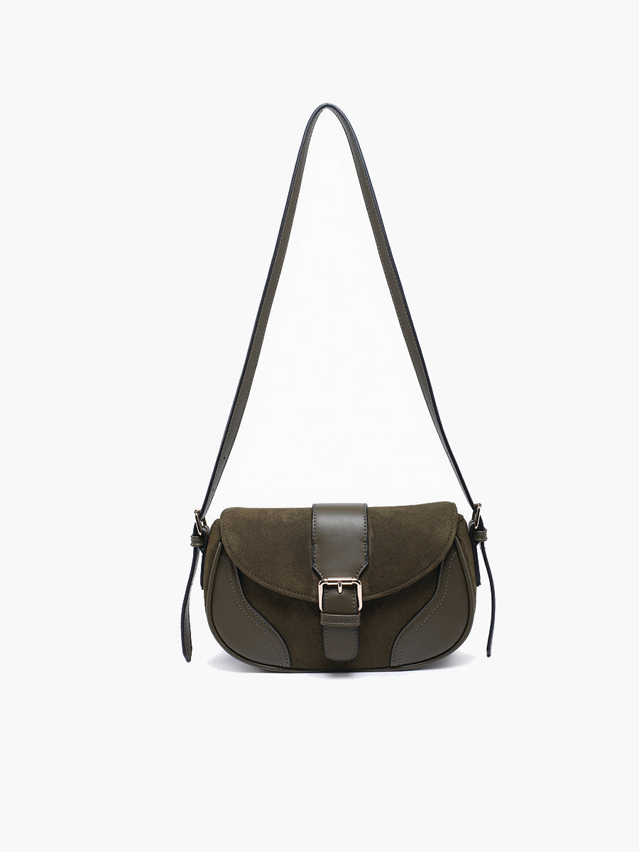 Duffy Vegan Suede Shoulder Bag