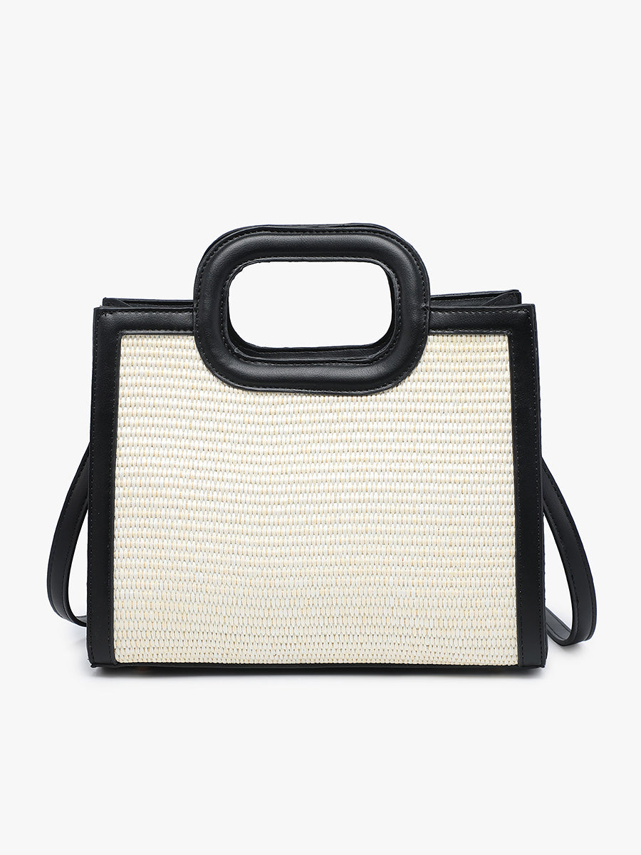 Aubrey Vegan Straw Satchel