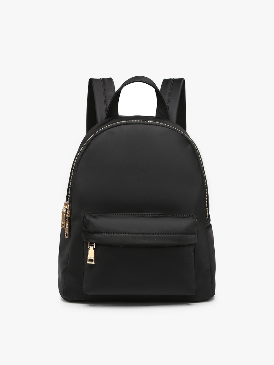 Phina Vegan Nylon Backpack Black - Jen & Co. vegan handbag