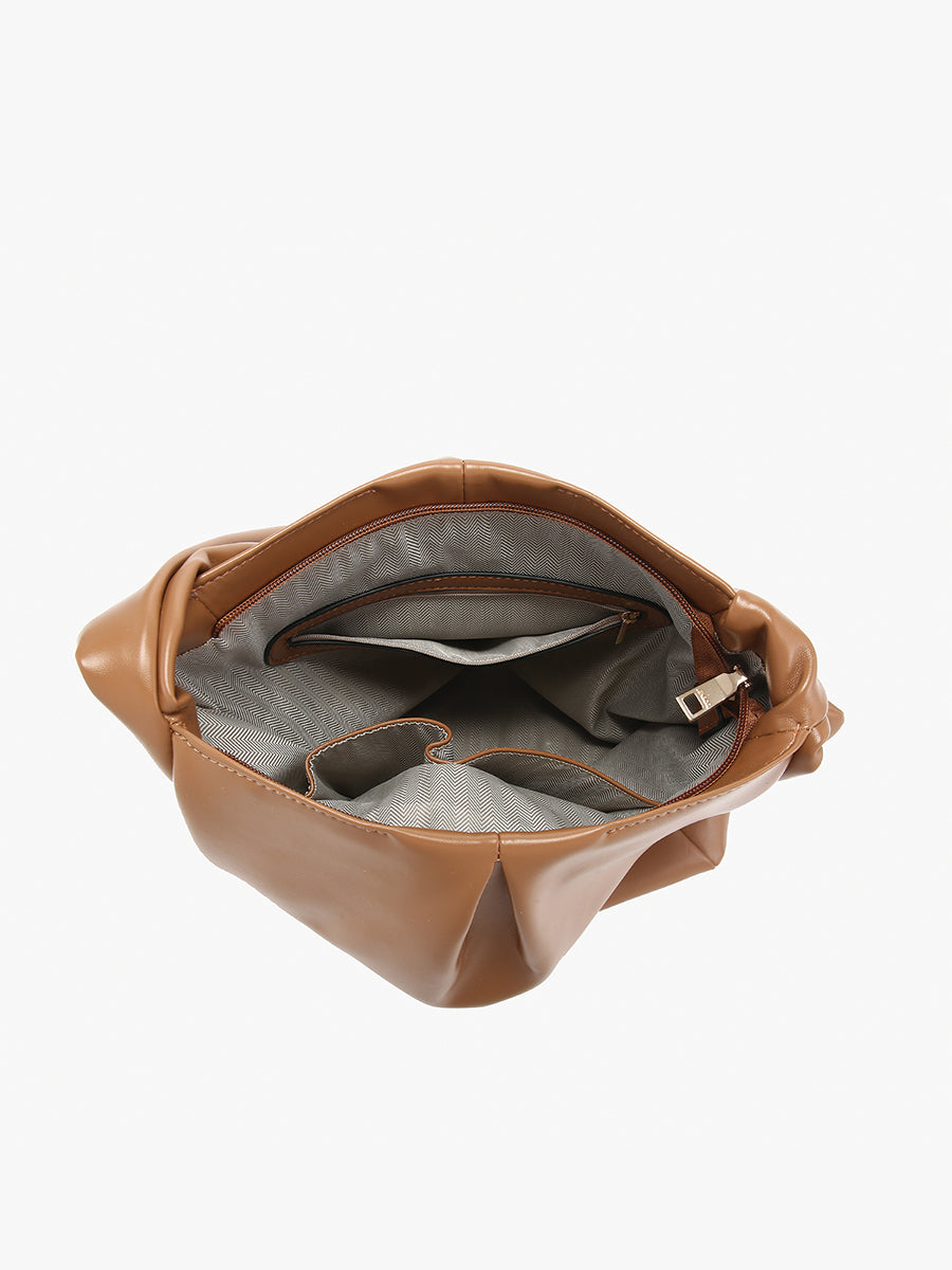 Jolene Vegan Pleated Hobo - Jen & Co. vegan handbag