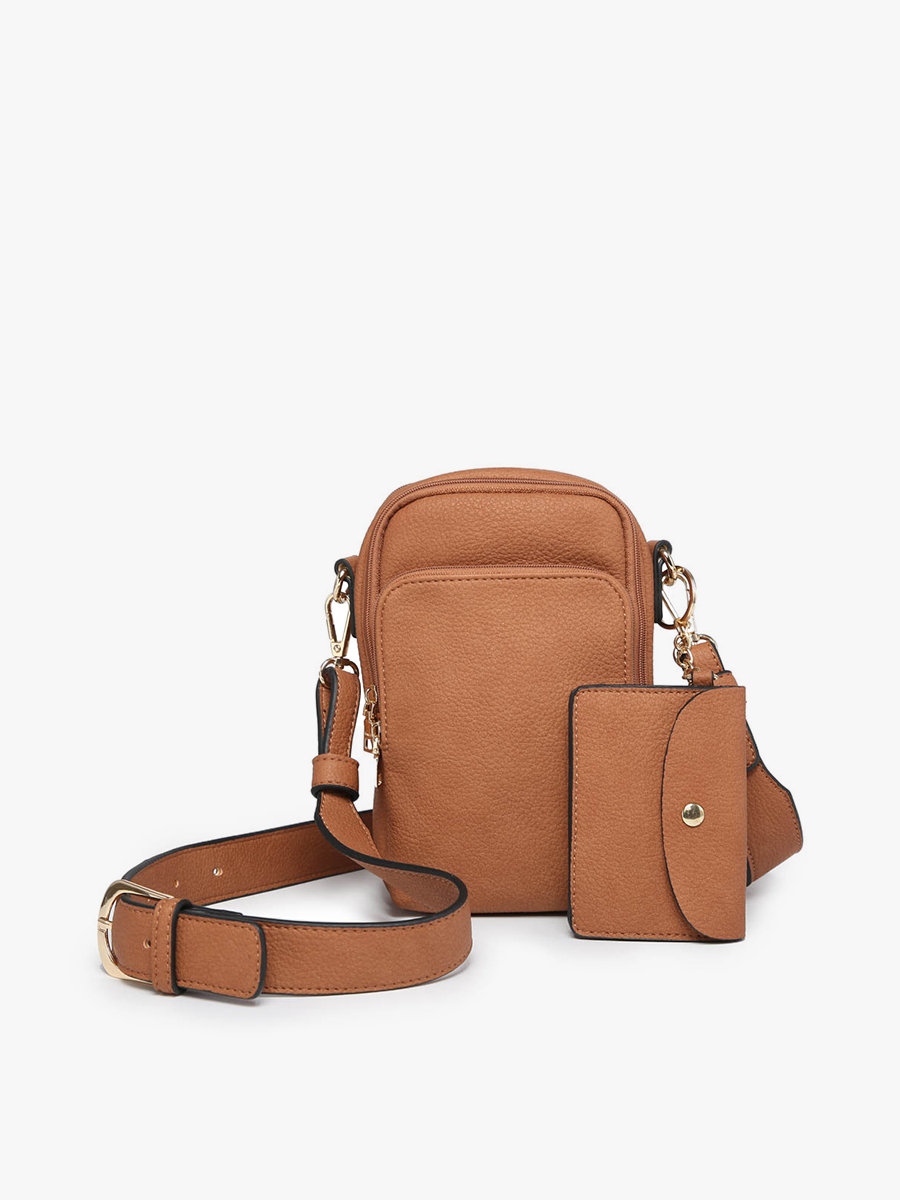 Parker Vegan Crossbody Brown - Jen & Co. vegan handbag