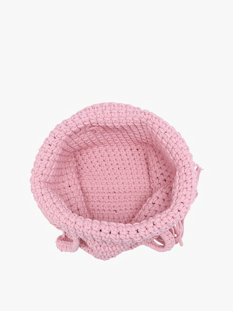 Gracie Macrame Satchel in - Jen & Co. vegan handbag