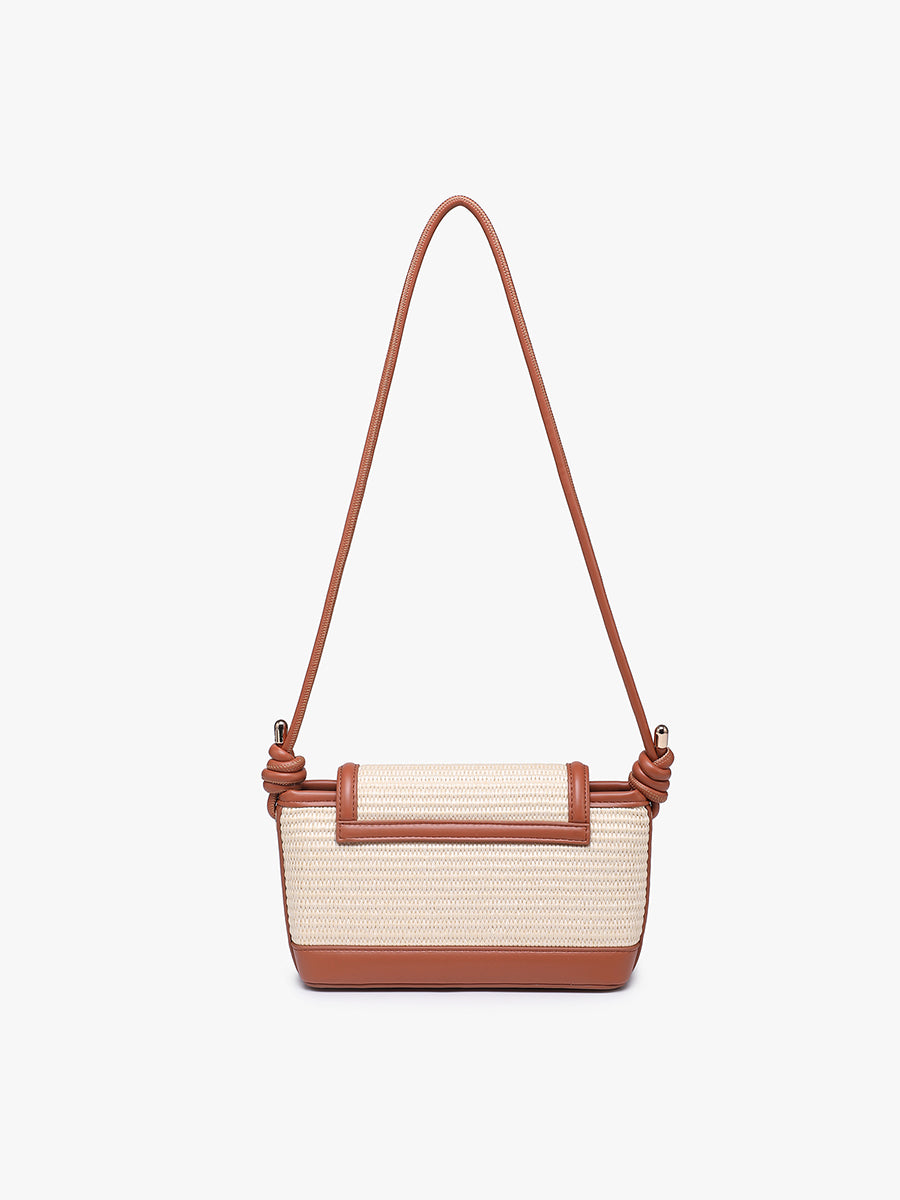 Oaklynn Vegan Straw Crossbody - Jen & Co. vegan handbag