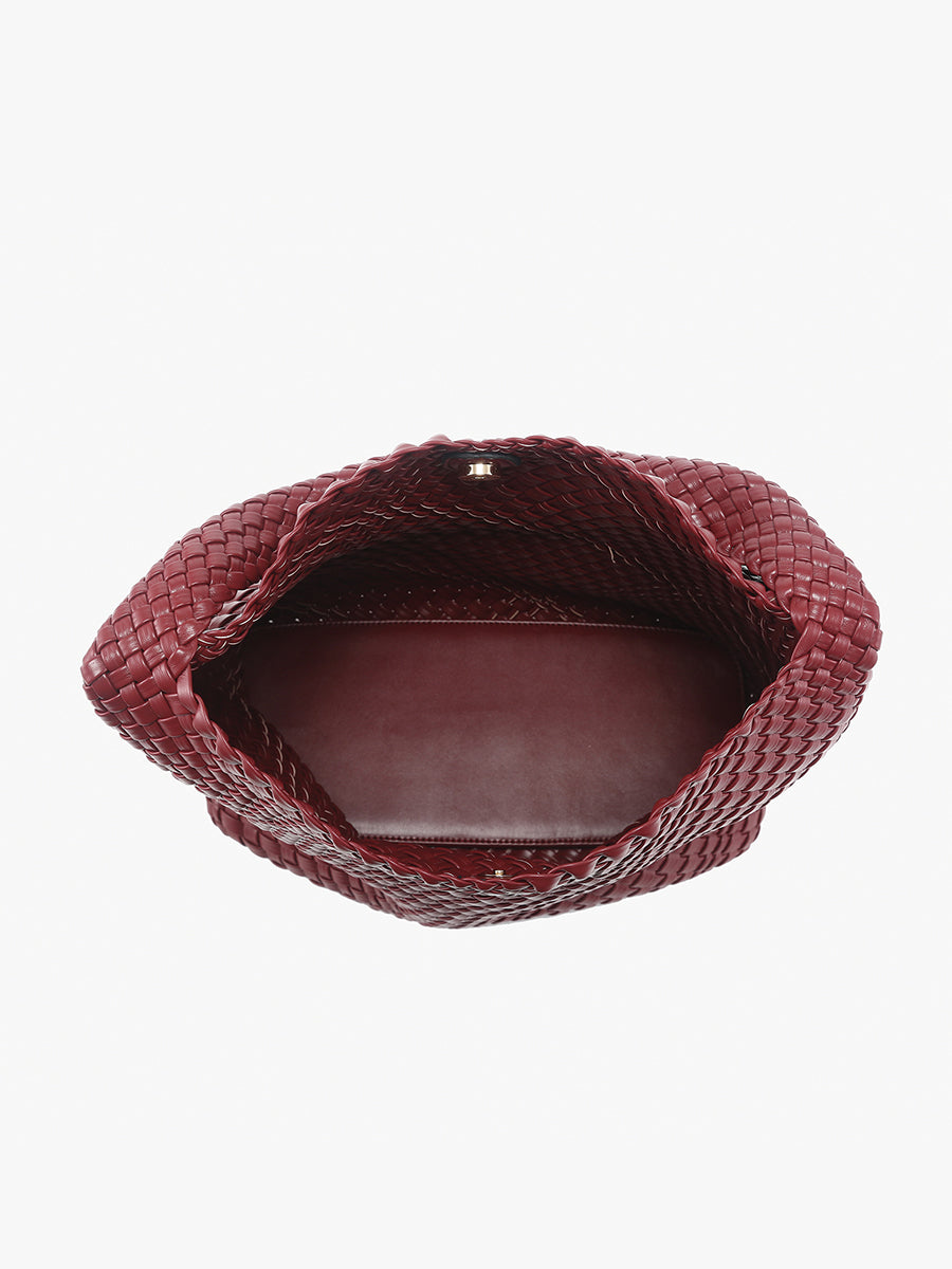 Rachel Handwoven Hobo - Jen & Co. vegan handbag