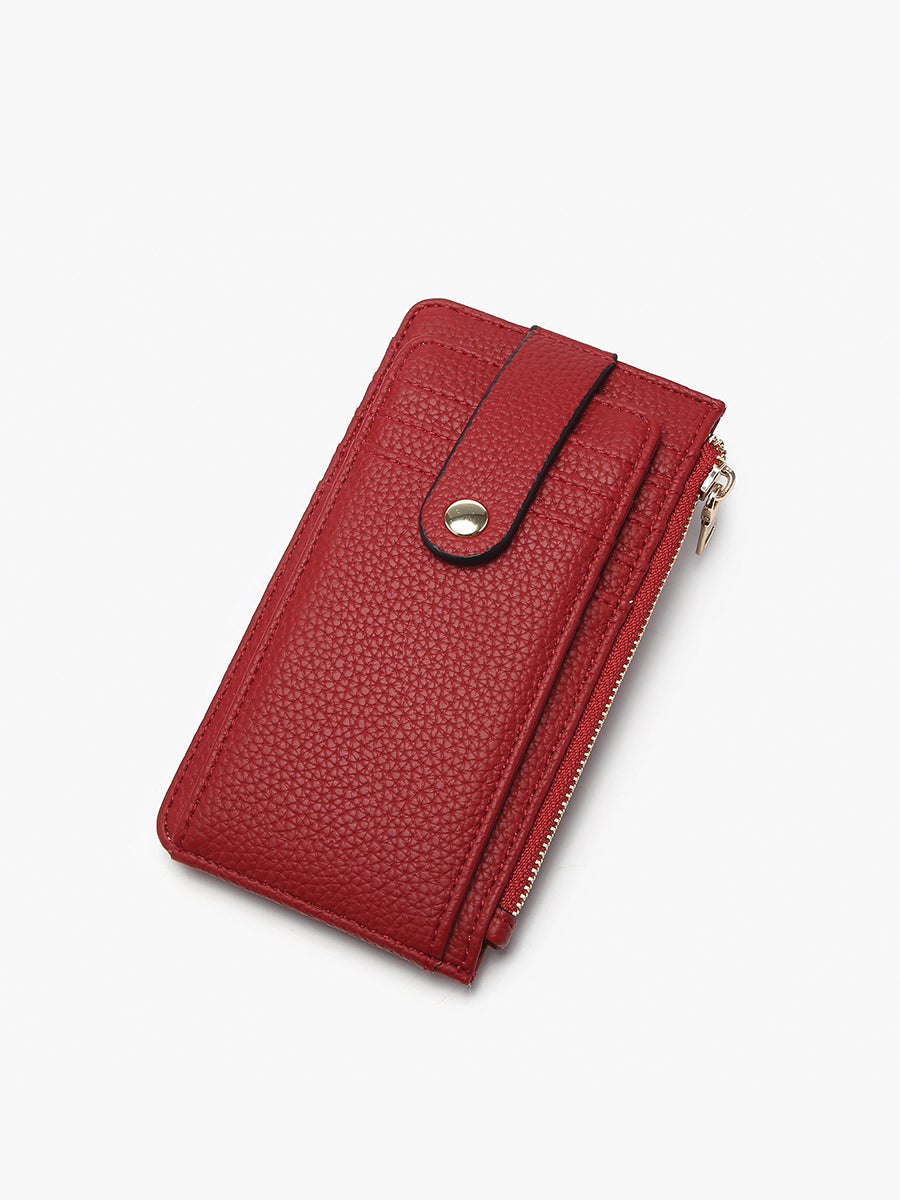 Mae Vegan RFID Wallet Red - Jen & Co. vegan handbag