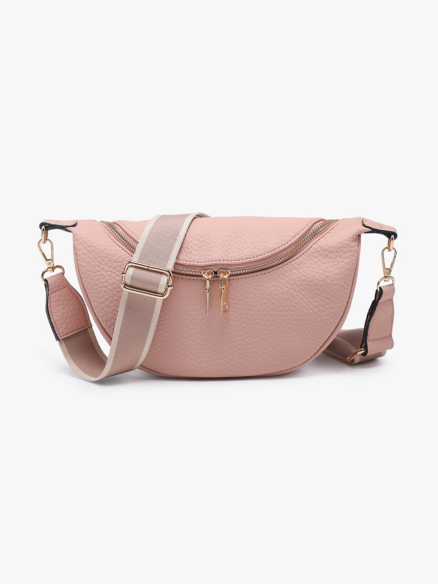 Lainey Vegan Sling Crossbody Rose Petal - Jen & Co. vegan handbag