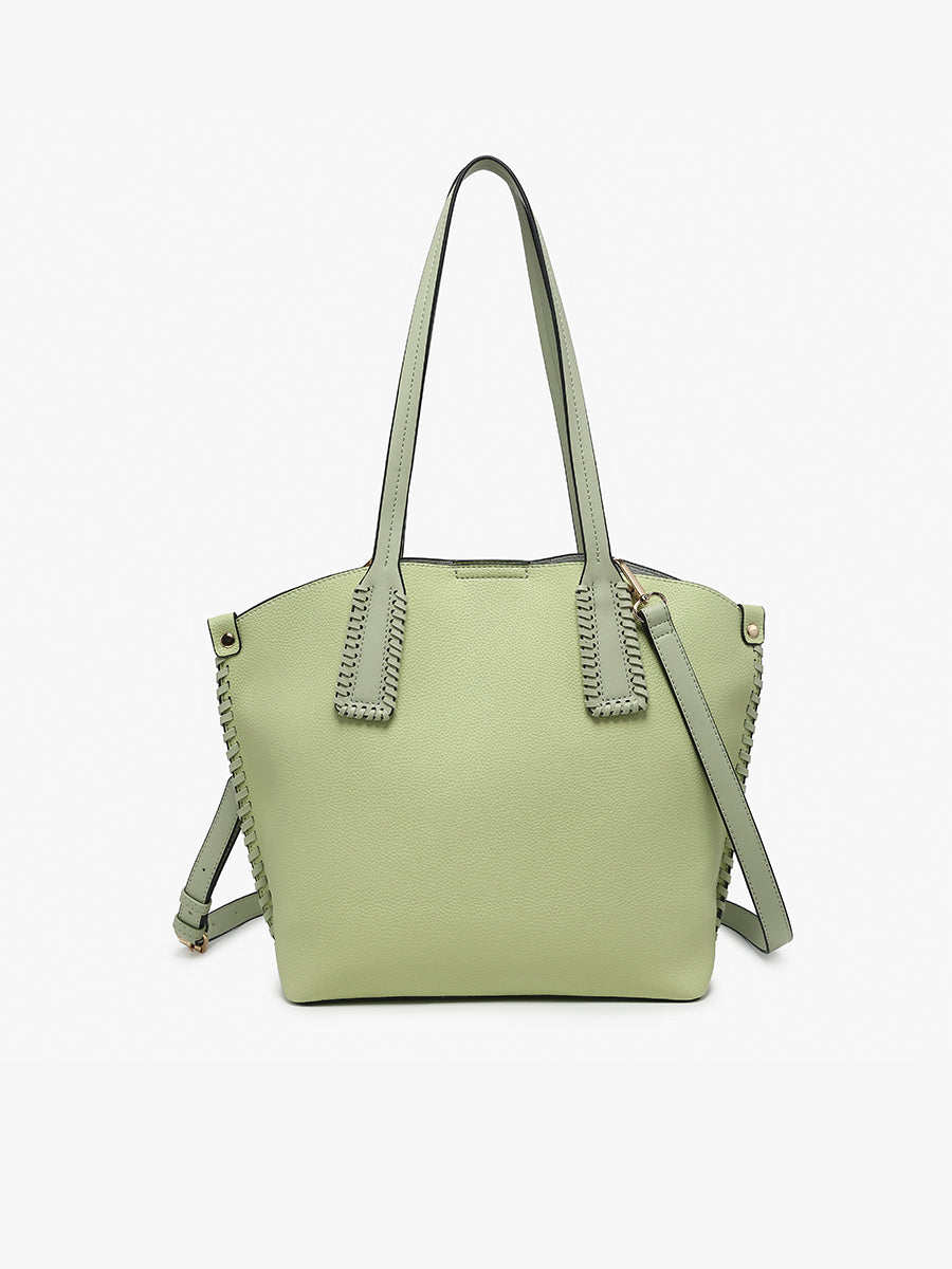 Micah Vegan Whipstitch Tote – Jen & Co.