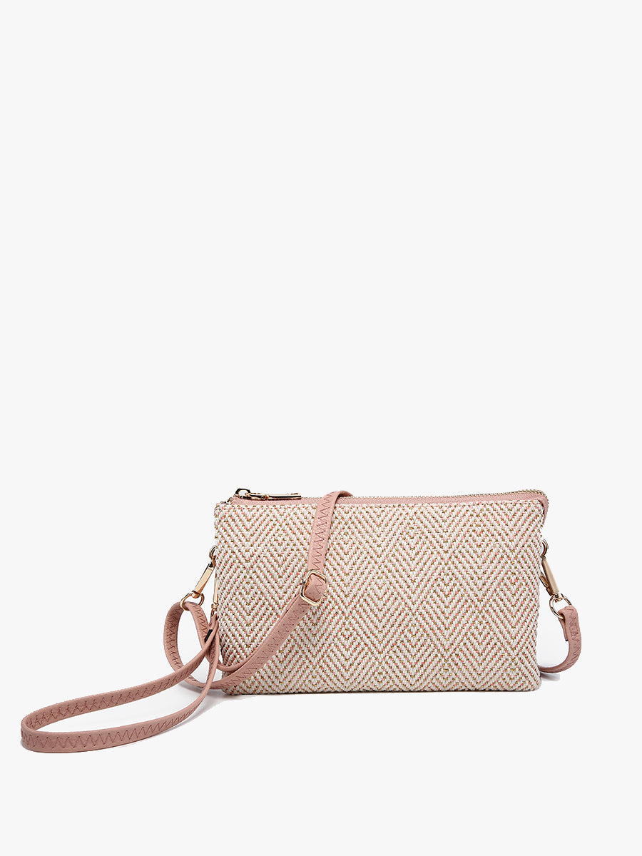 Riley Arrowhead Crossbody Glitter-Pink - Jen & Co. vegan handbag