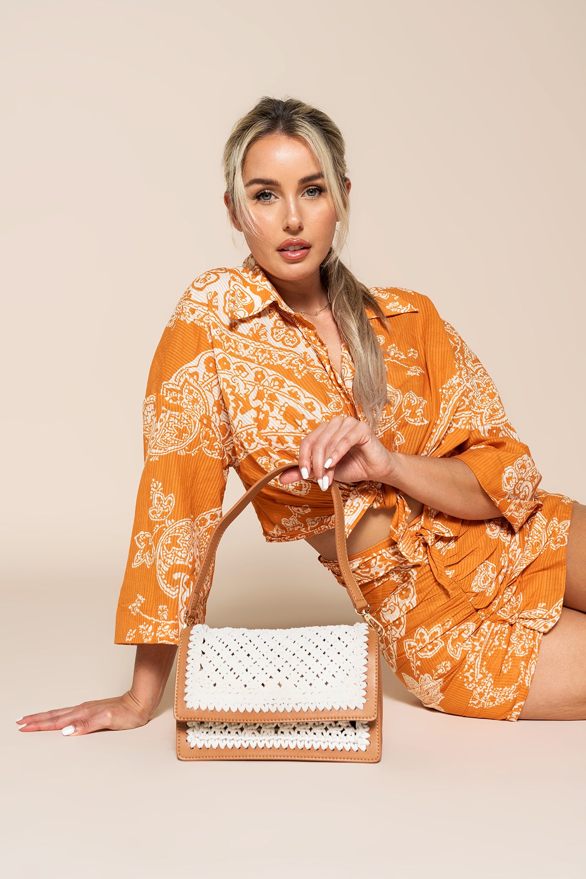 Gianna Vegan Macrame Crossbody - Jen & Co. vegan handbag