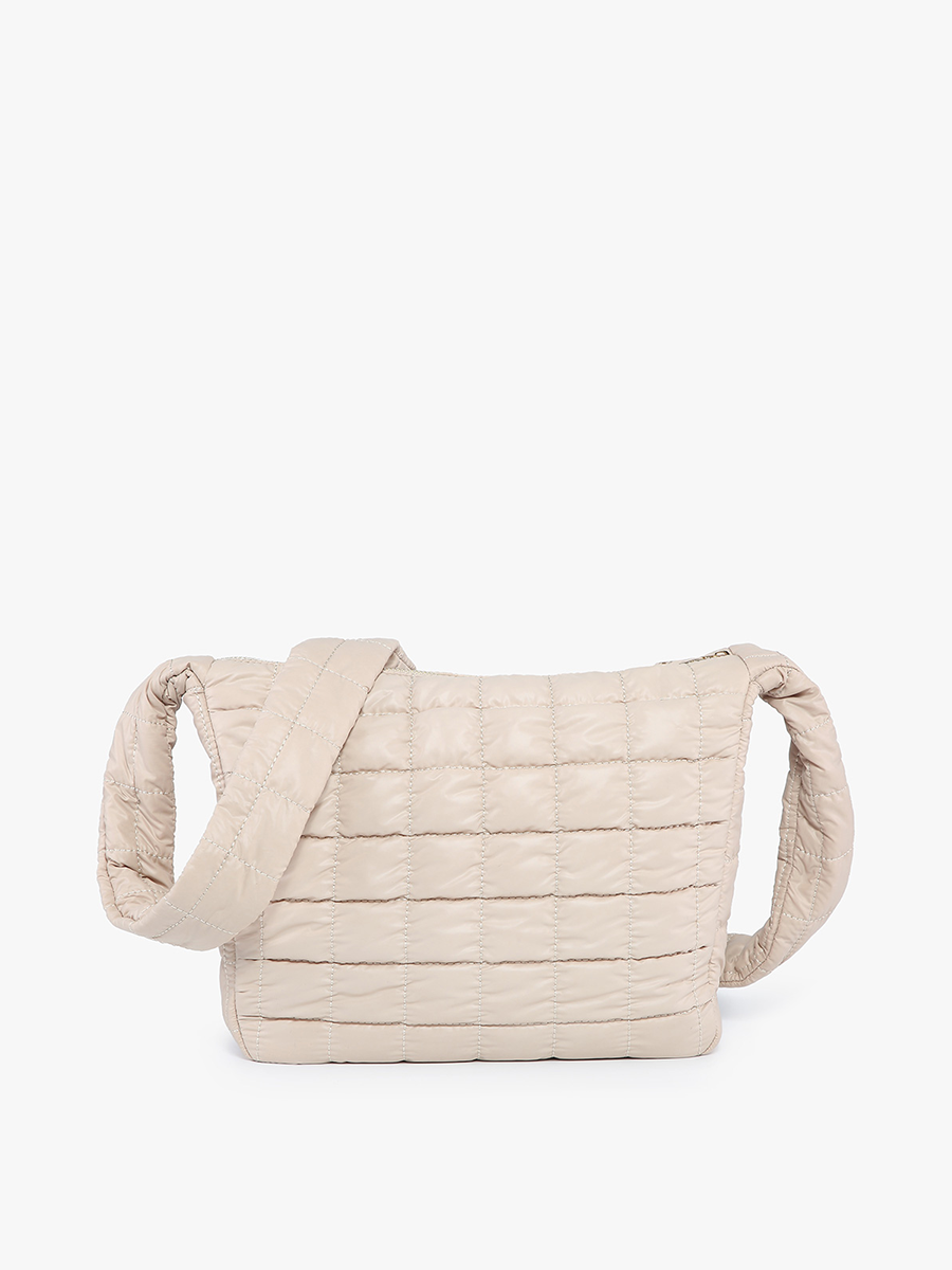 Katie Vegan Puffer Crossbody in - Jen & Co. vegan handbag