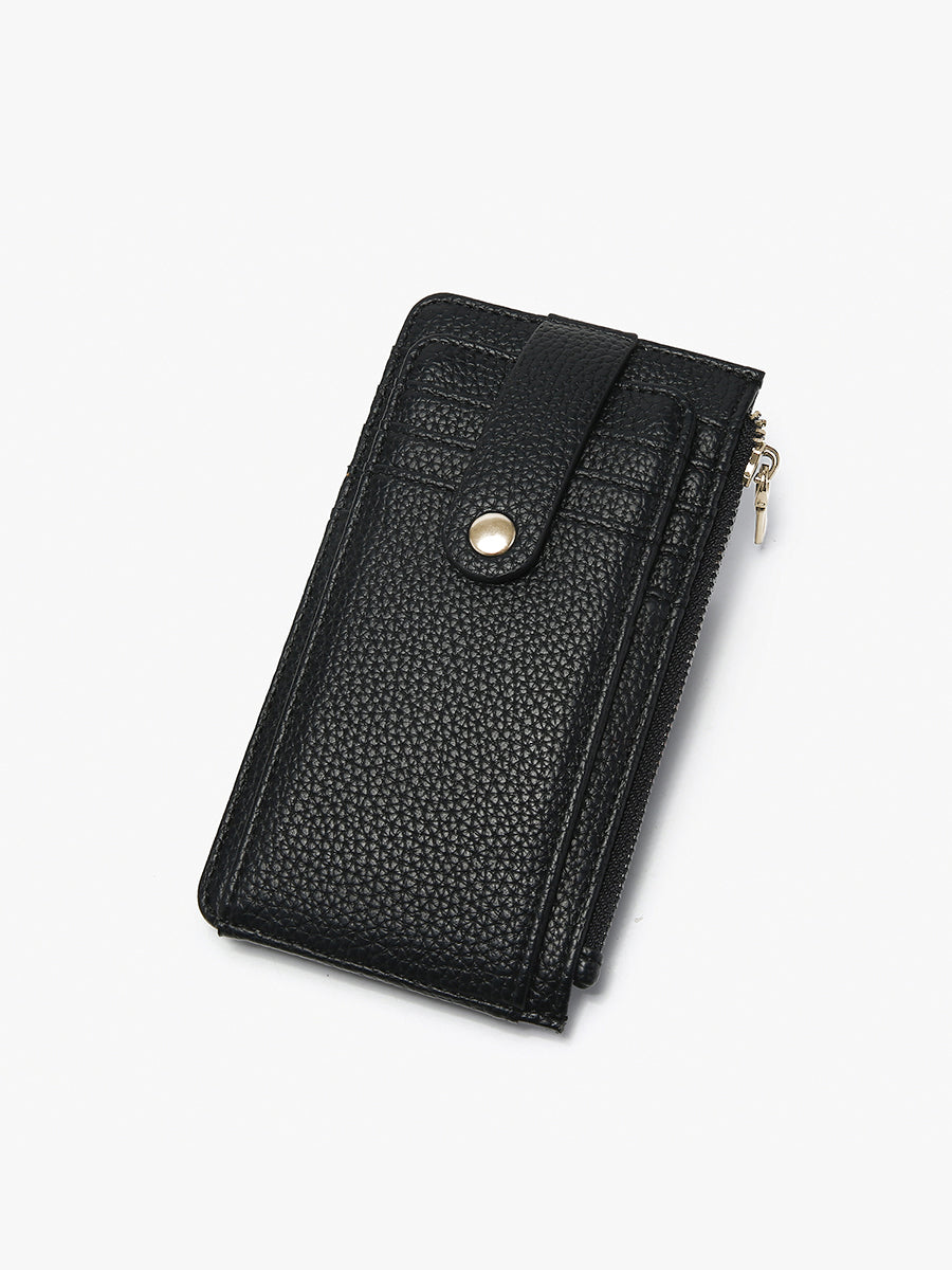 Mae Vegan Multi-Card Wallet Black - Jen & Co. vegan handbag