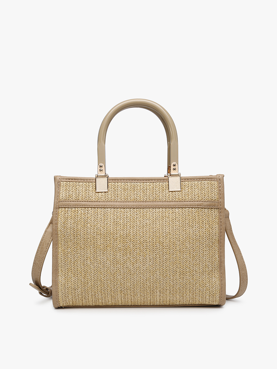 Kaya Vegan Rattan Satchel