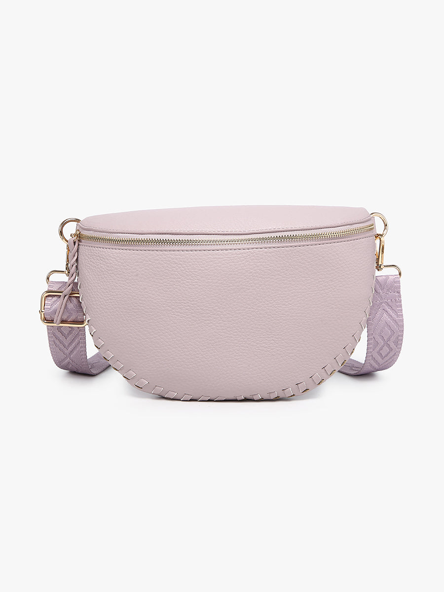 Janae Vegan Crossbody/Sling Bag Pale Wisteria - Jen & Co. vegan handbag