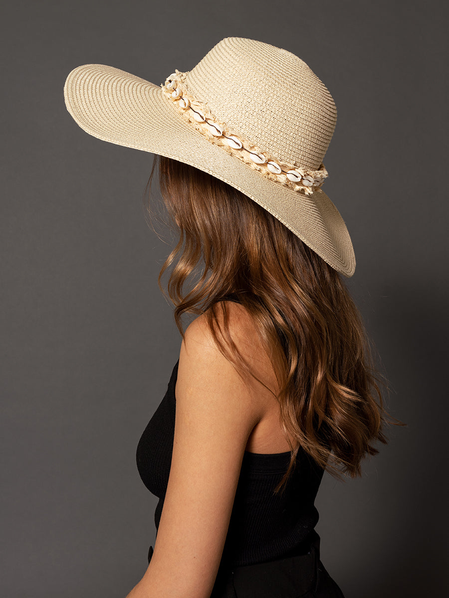 Dion Seashell Trim Hat