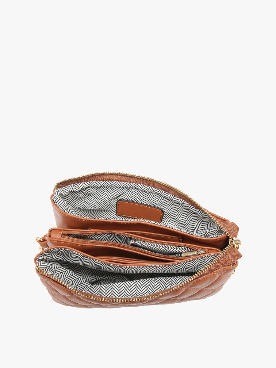 Riley Vegan Quilted Crossbody - Jen & Co. vegan handbag