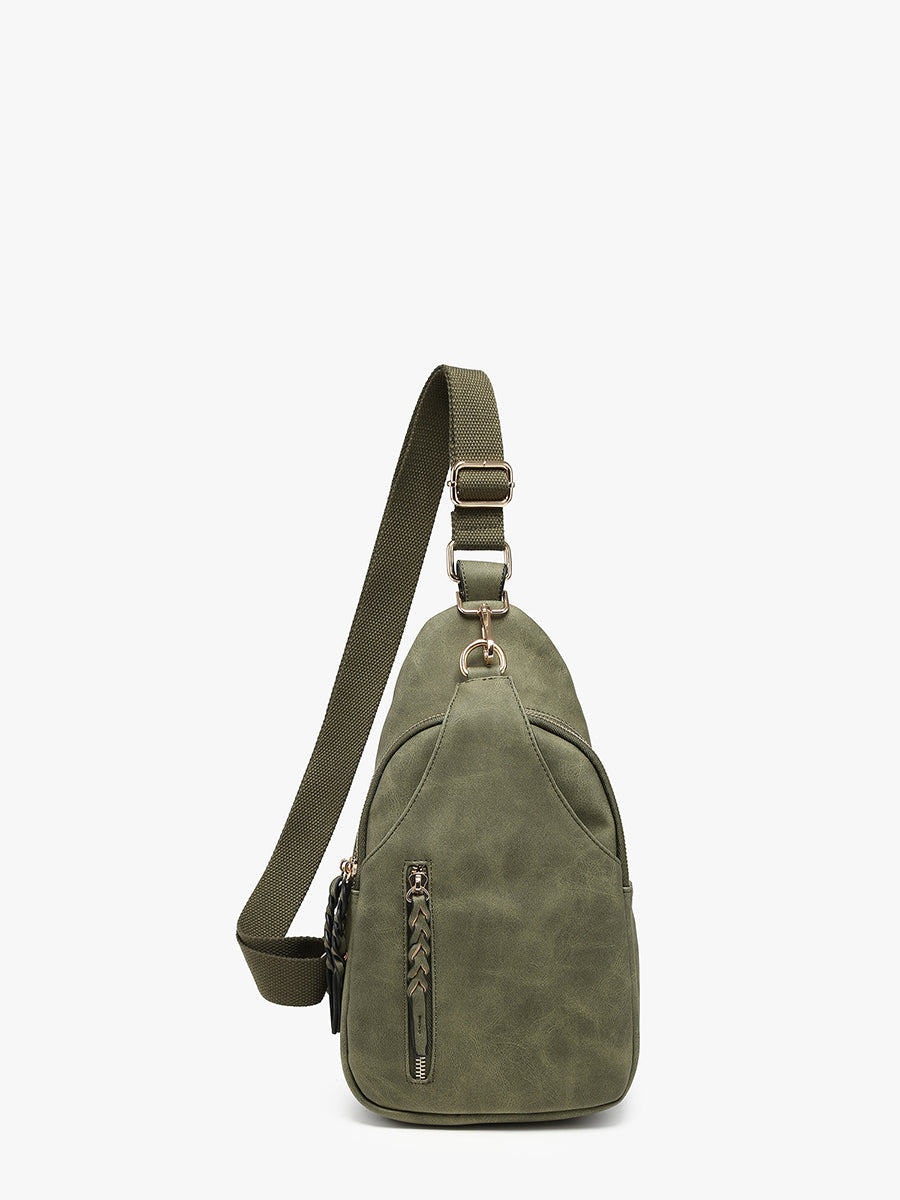 Nikki Vegan Suede Sling Bag
