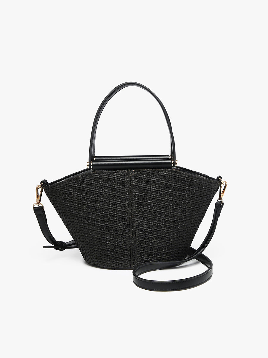 Raelynn Vegan Small Straw Tote