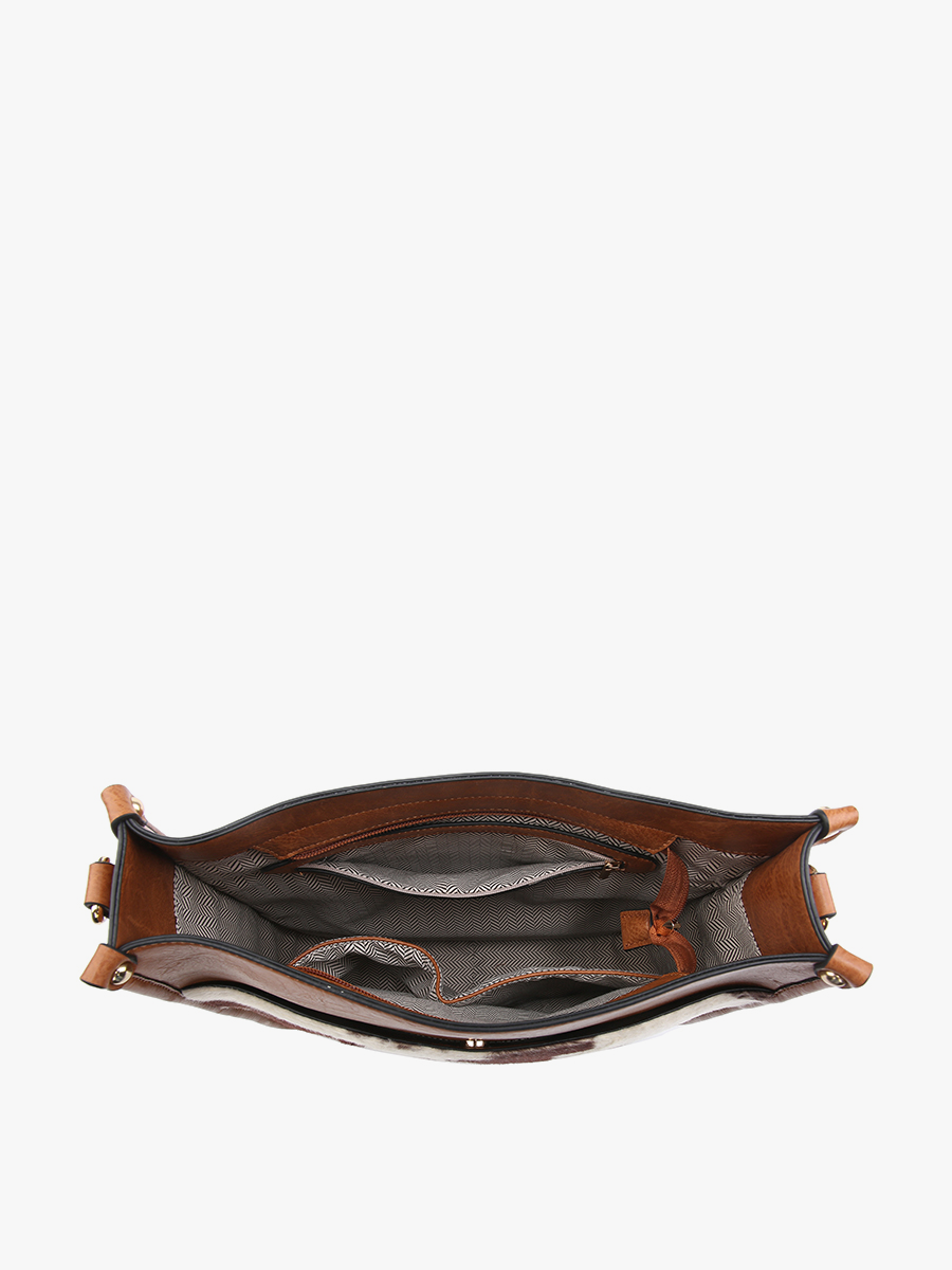 Chloe Vegan Crossbody inside view - Jen & Co. vegan handbag