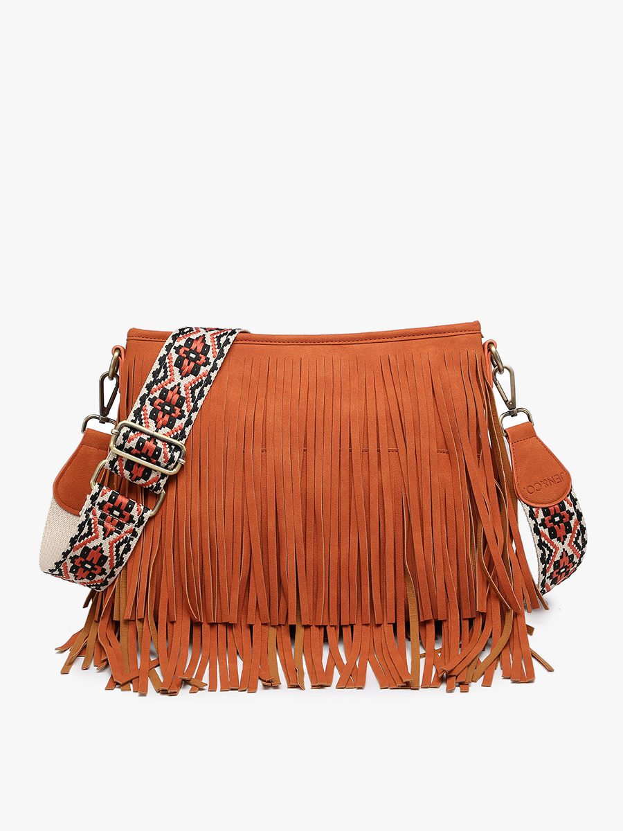 Sadie Vegan Crossbody Brick - Jen & Co. vegan handbag