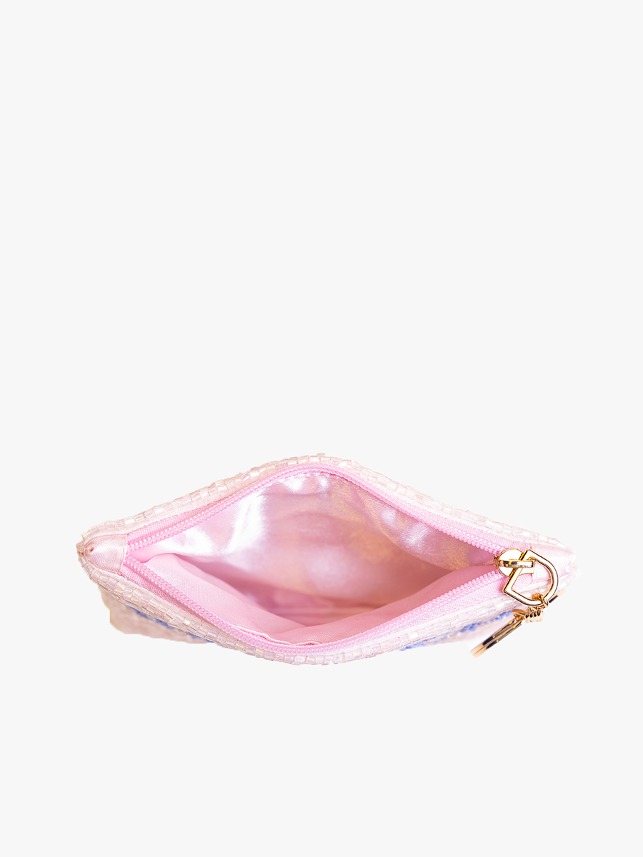 Ricki Beaded Coin Pouch - Jen & Co. vegan handbag