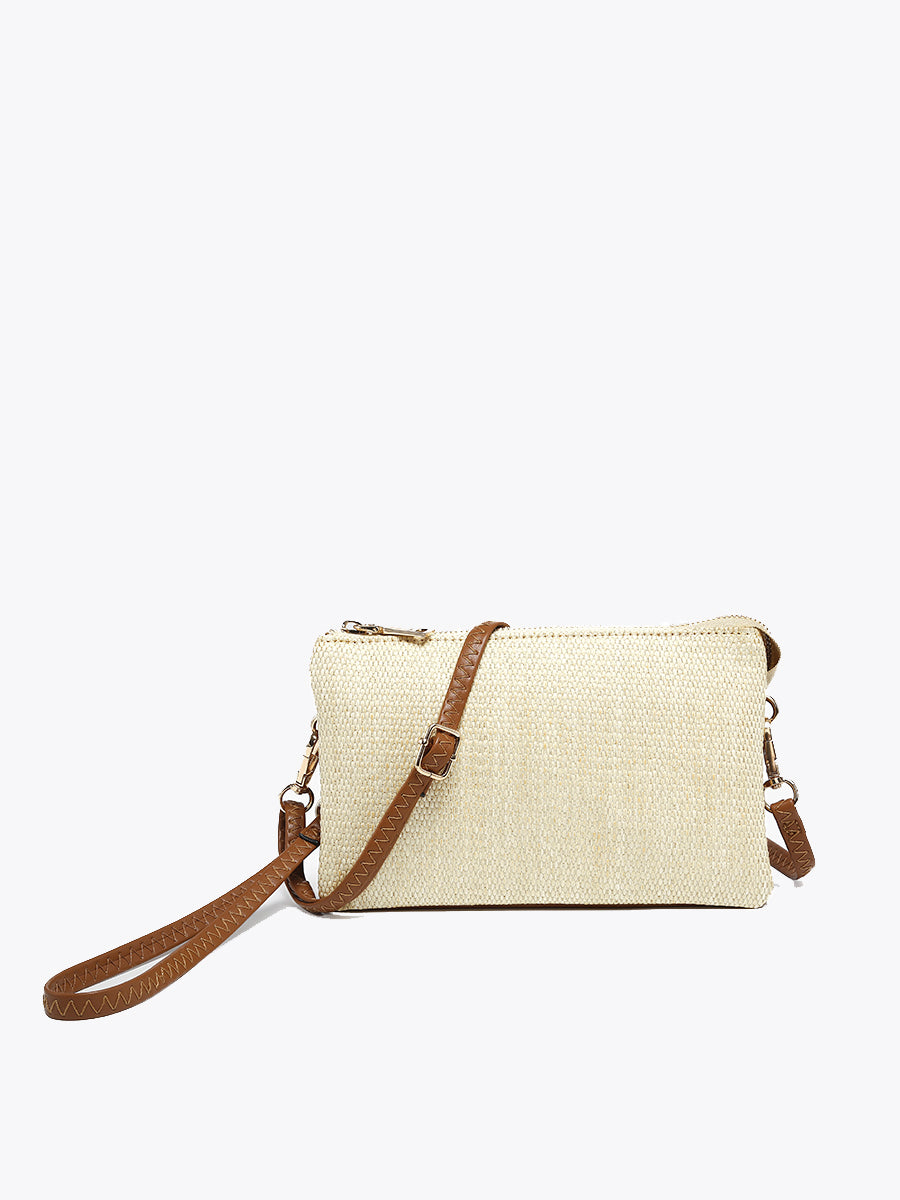 Riley Vegan Micro Straw Crossbody