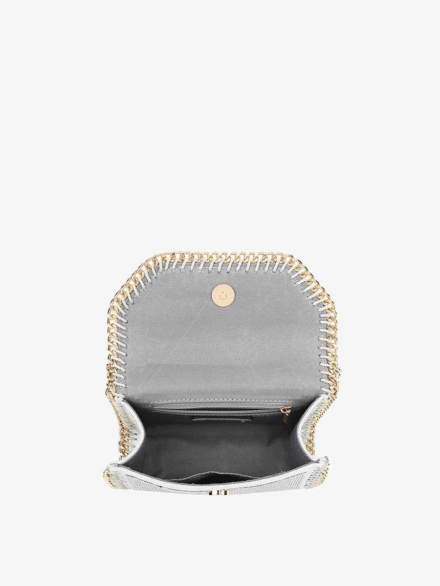 Colette Vegan Chain Detail Crossbody - Jen & Co. vegan handbag