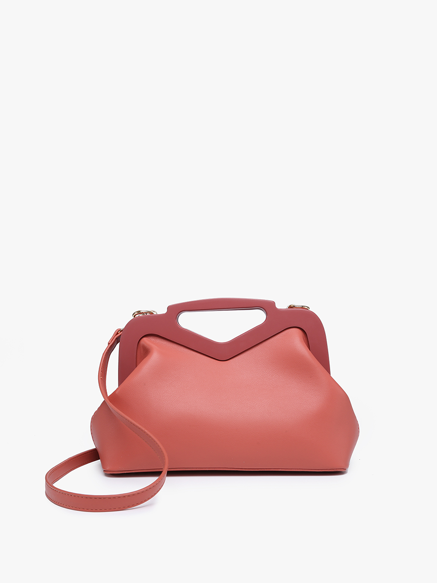 Remy Vegan Pleated Frame Bag - Jen & Co. vegan handbag