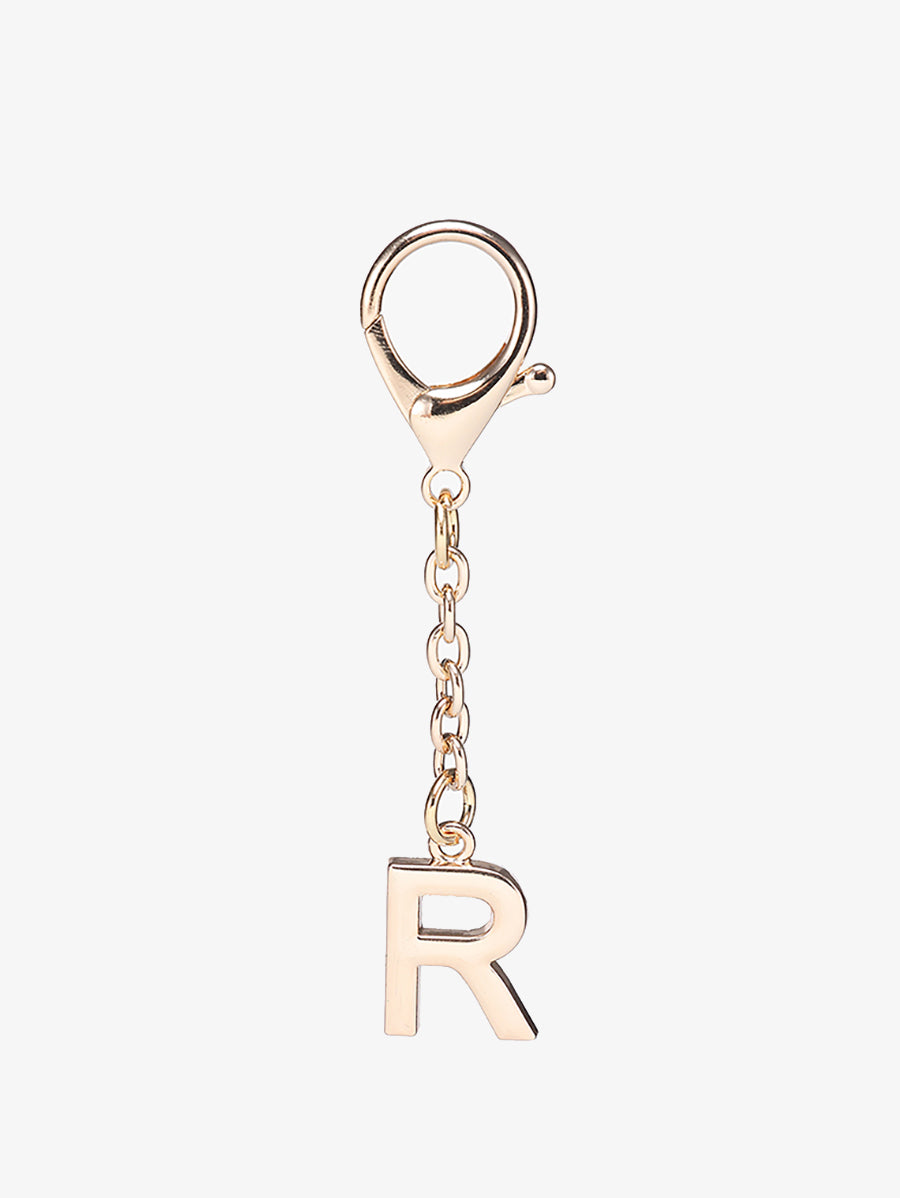 Letter Bag Charm Metal R - Jen & Co. vegan handbag