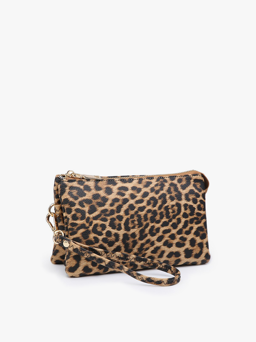 Riley Vegan Leopard Crossbody in - Jen & Co. vegan handbag