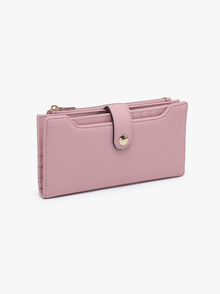 Violet Vegan RFID Fold-Out Wallet