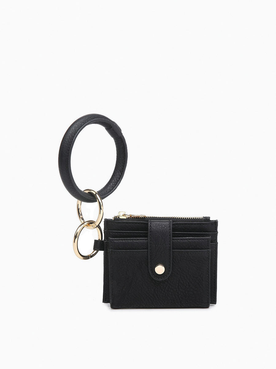 Sammie RFID Wallet Black - Jen & Co. vegan handbag