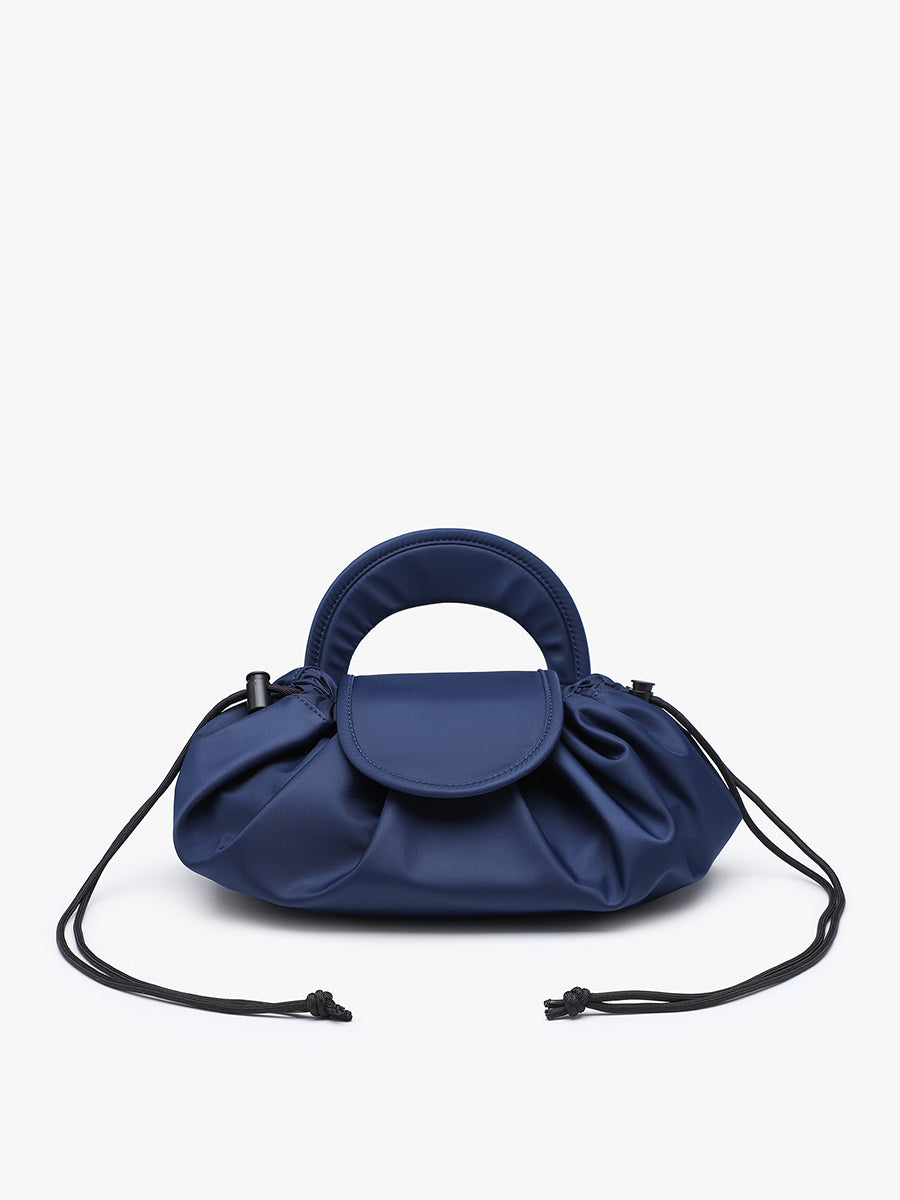 Amina Vegan Cosmetic Bag Navy - Jen & Co. vegan handbag