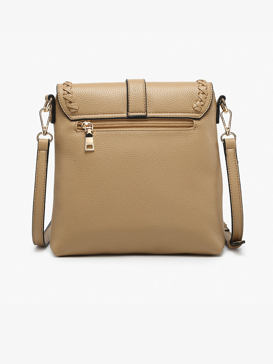 Roberta Vegan Whipstitch Crossbody - Jen & Co. vegan handbag