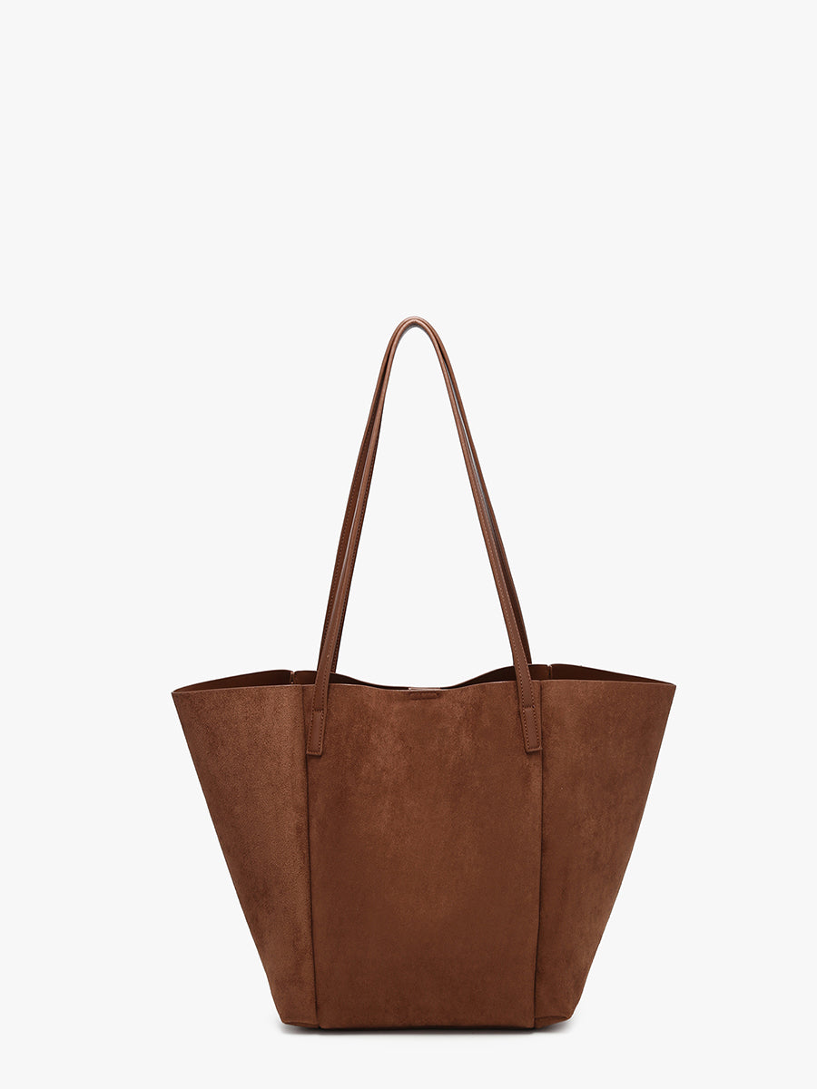Giselle Vegan Suede Tote - Jen & Co. vegan handbag