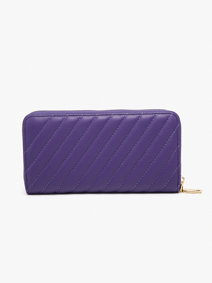 Kylie Vegan Quilted Wallet in - Jen & Co. vegan handbag