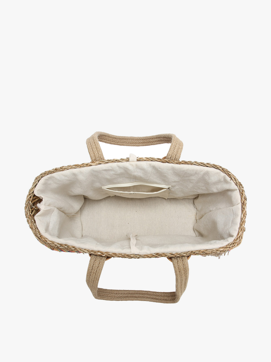 Marlee Vegan Seagrass Tote - Jen & Co. vegan handbag