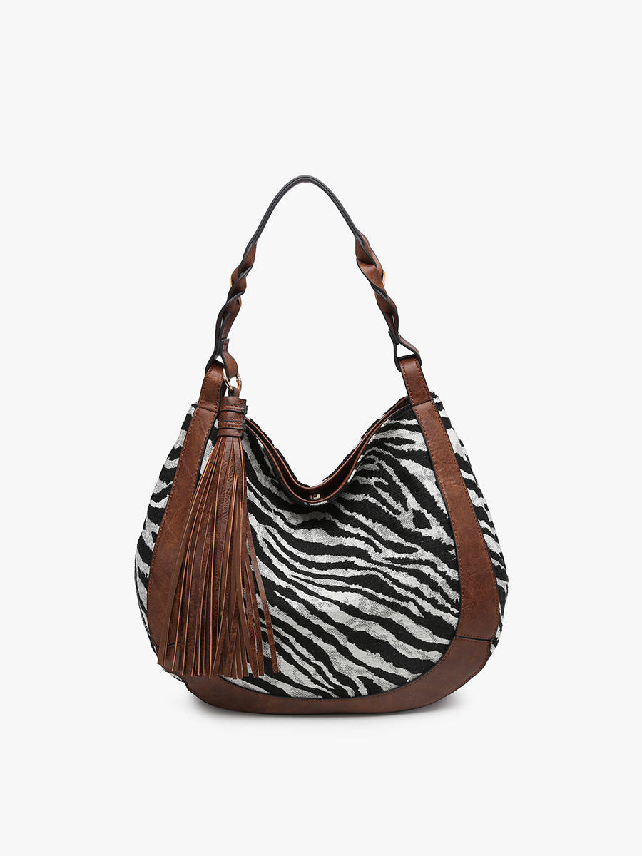 Nori Vegan Zebra Hobo