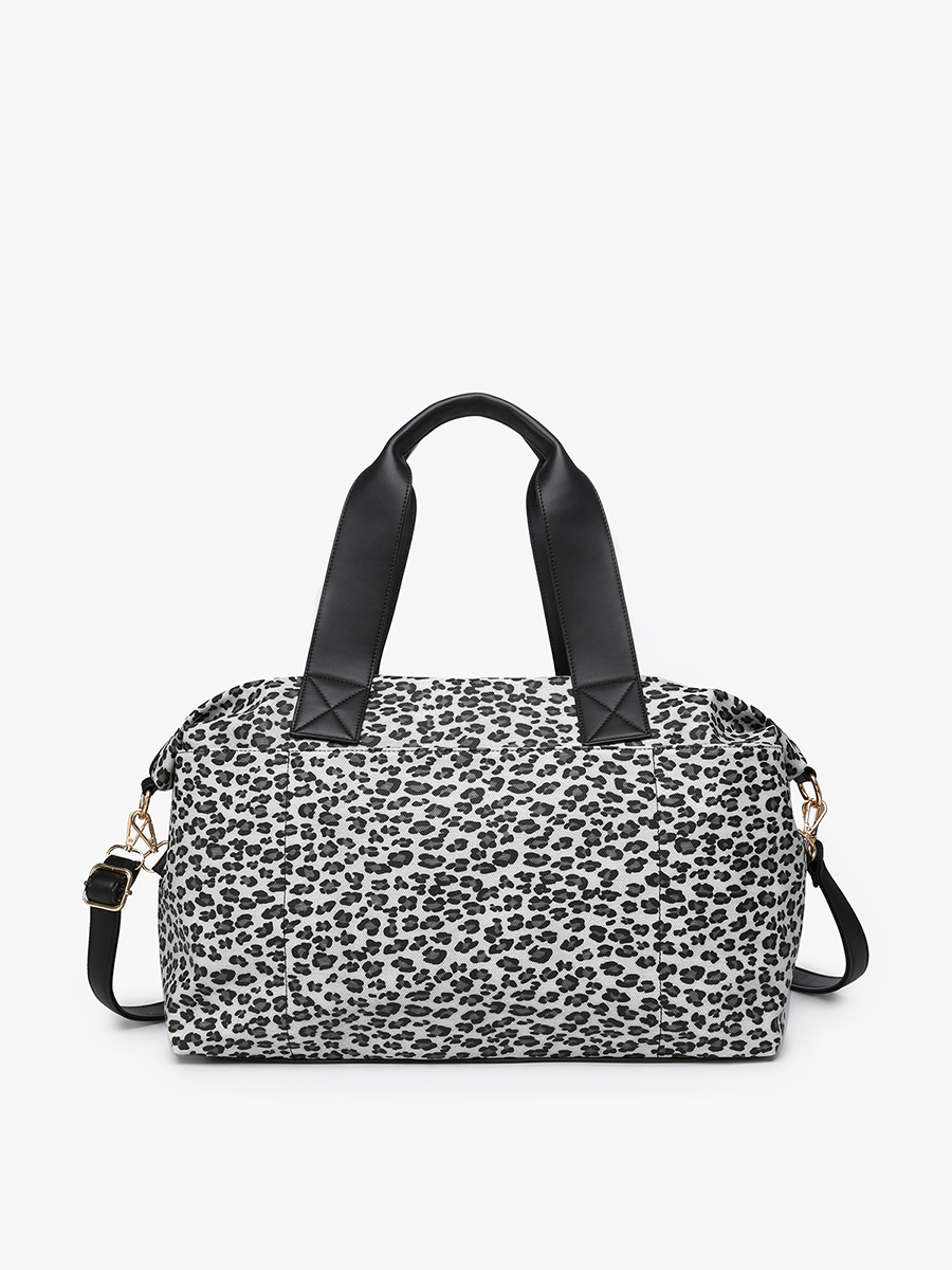 Navy Vegan Faux Canvas Weekender