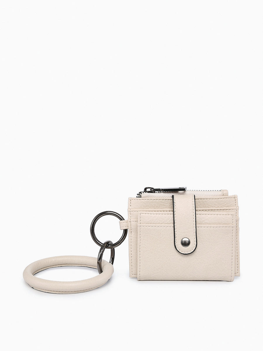 Sammie RFID Wallet Bone - Jen & Co. vegan handbag