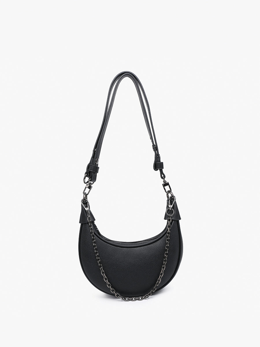 Zora Vegan Half-Moon Shoulder Bag – Jen & Co.